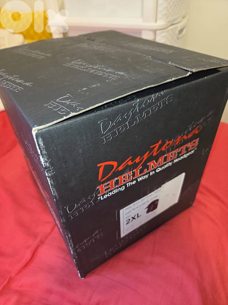 Helmet Daytona USA 3/4 low profile DOT open face black metal flake 2XL 5