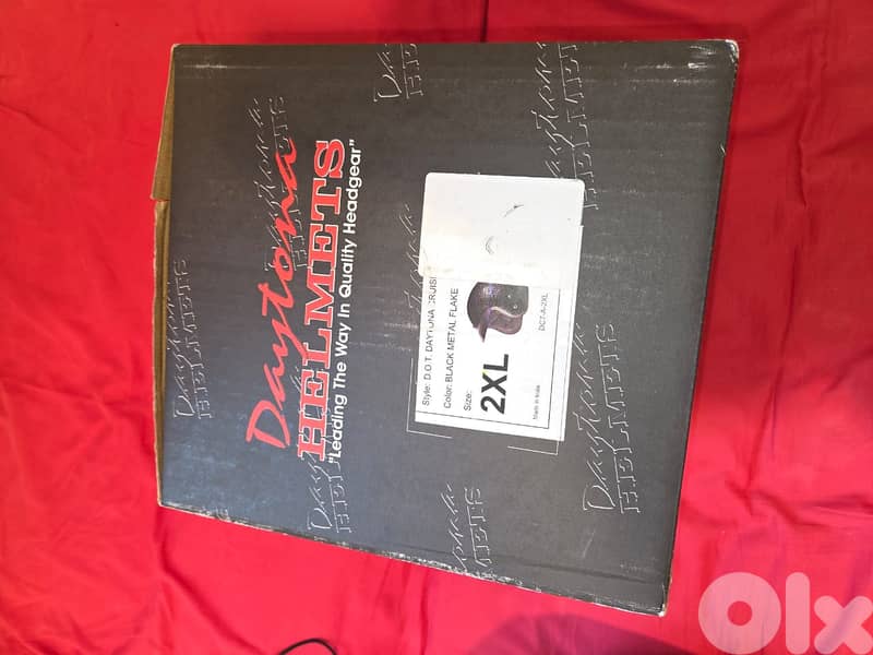 Helmet Daytona USA 3/4 low profile DOT open face black metal flake 2XL 6
