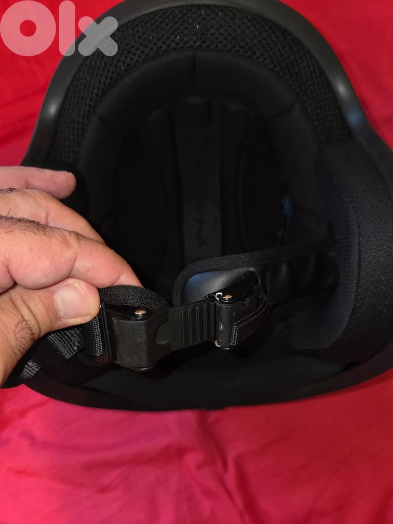 Helmet Daytona USA 3/4 low profile DOT open face black metal flake 2XL 9