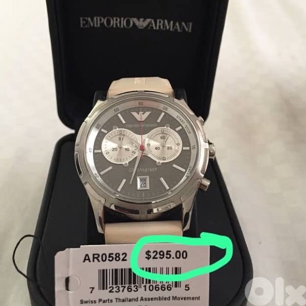EMPORIO ARMANI SWISS MADE ORIGINAL  SWITZRLAND NEW PIRCE 290$ dolar 0