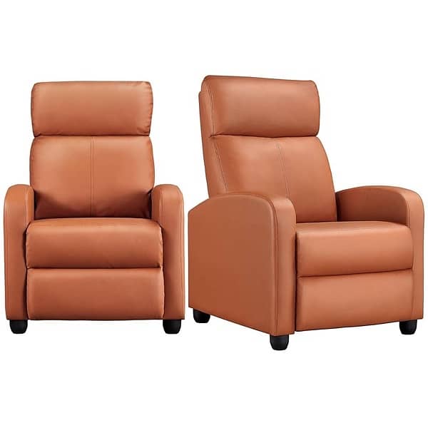 Yaheetech Set of 2 Padded Reclining Chairs for Living Room 0