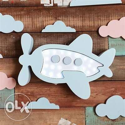Led Lumiere, airplane, avion, decoration, toys, baby, kids 1