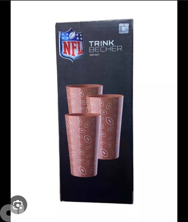 NFL logo drinking cup , set of 3 0