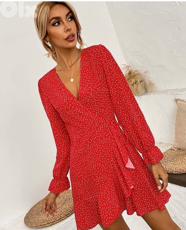 shein polka dot dress 1