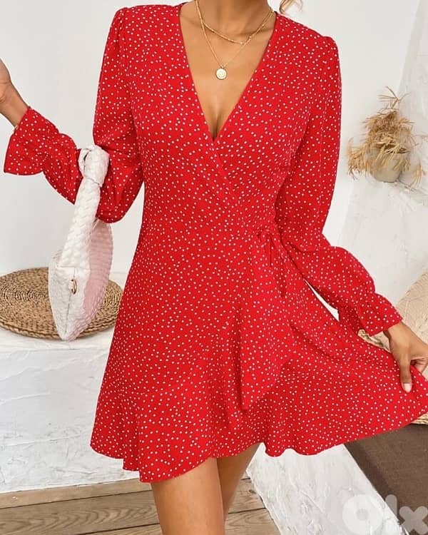 shein polka dot dress 3