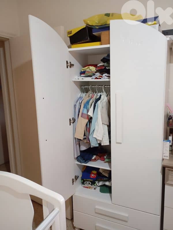bed and closet for kids 2