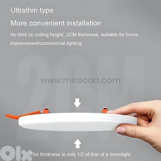 Sleek Frameless LED Downlight – Cool White, Ultra-Thin, Tool-Free Fit 5