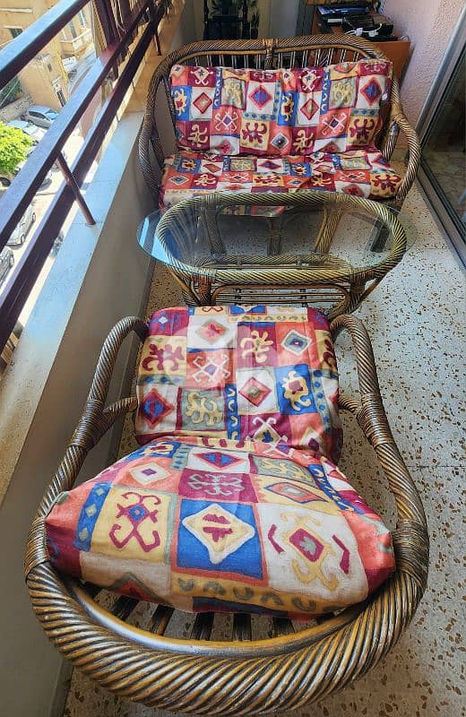 bamboo outdoor set 2