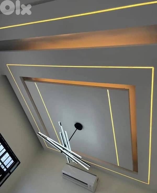 ديكورات جبسم بورد وأسقف مستعارة بااسعار مناسبة 0