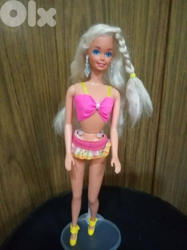 TROPICAL SPLASH Barbie Mattel 1994 vintage wearing+Shoes Great doll=35 5