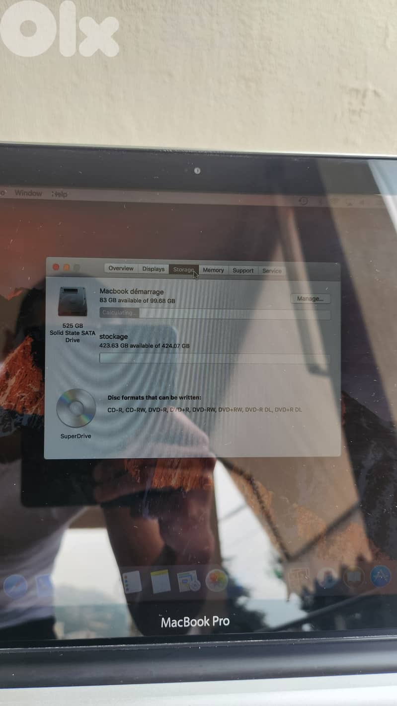 Macbook PRO 13 i7 8gb ram 512 ssd 3