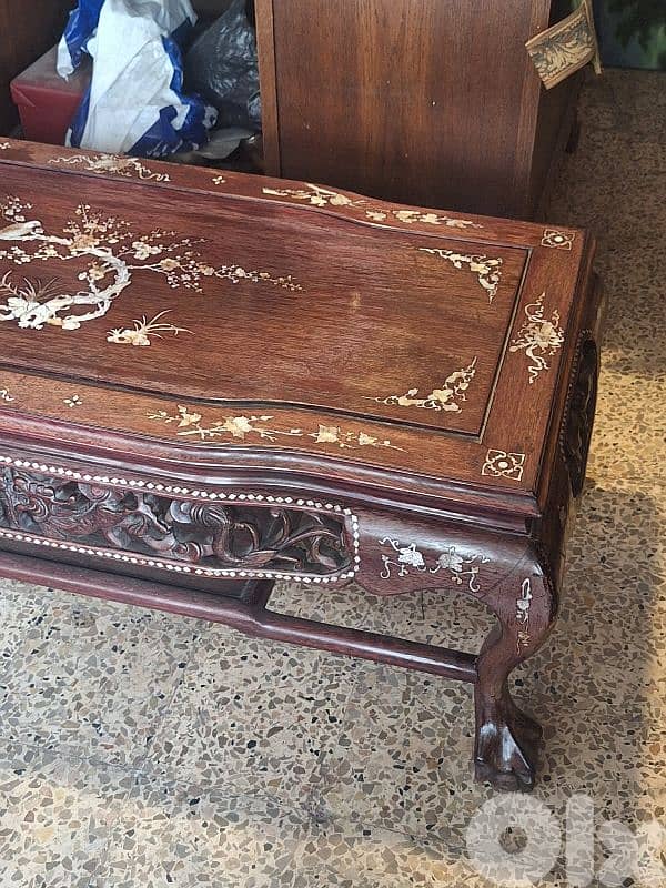 original Chinese rose wood mother of pearl inlaid tables 8