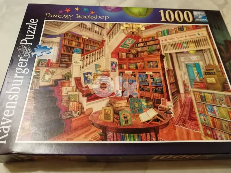 Fantasy bookshop Ravensburger puzzle 1000pcs 0
