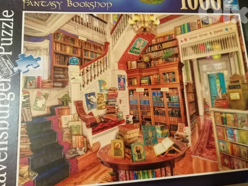 Fantasy bookshop Ravensburger puzzle 1000pcs 2