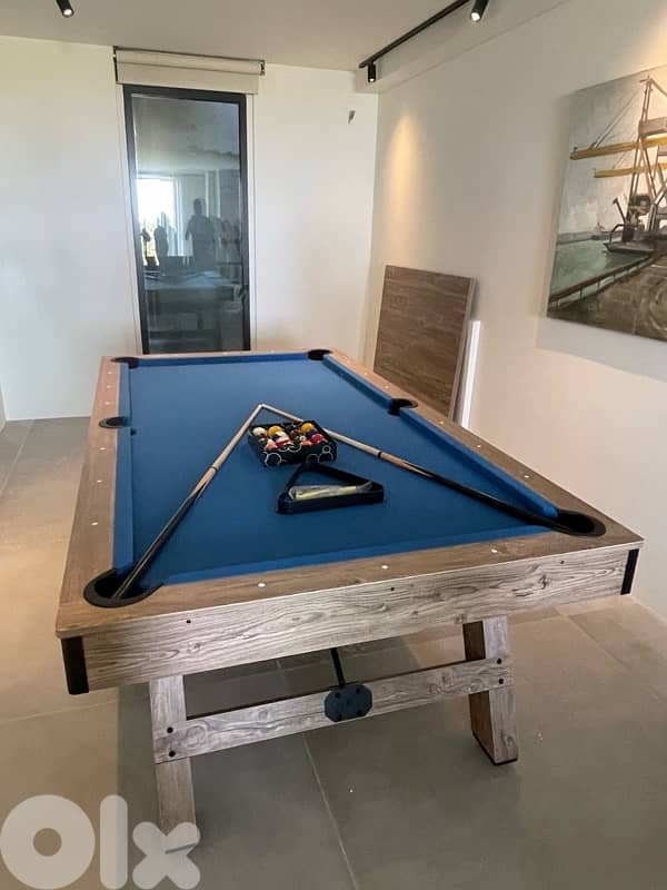 3-in-1 Billiard, Table Tennis, and Dining Table 0