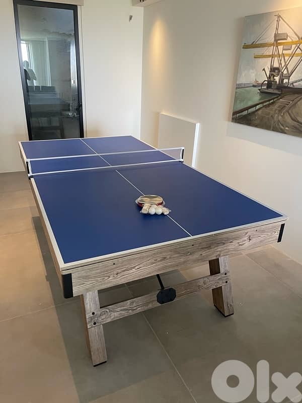 3-in-1 Billiard, Table Tennis, and Dining Table 2