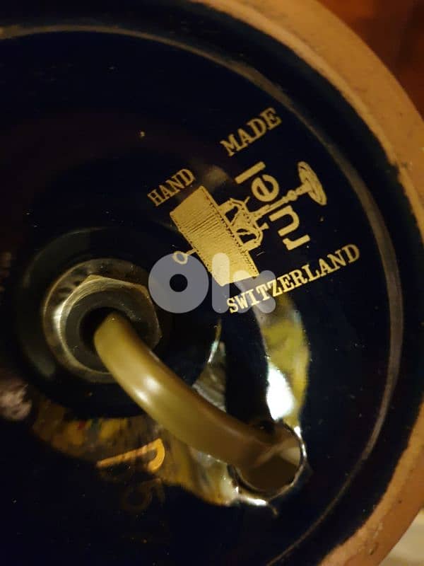 antique swiss hand made porcelain and opaline lamp 4