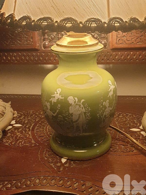 handmade italian porcelain lamp 1