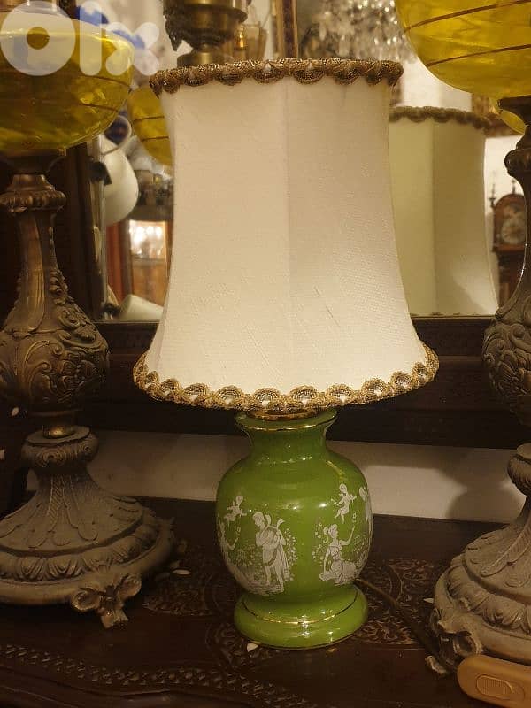 handmade italian porcelain lamp 2