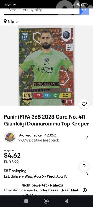 fifa 365 rare collection cards 7