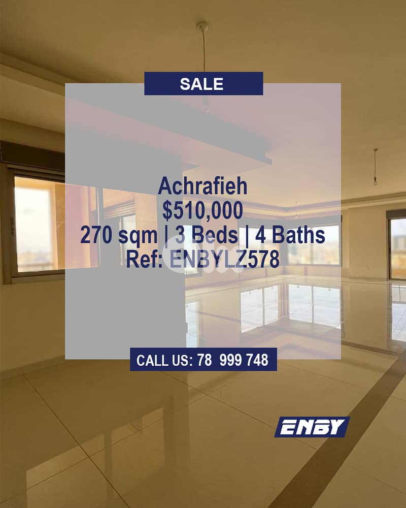 Apartment for sale in Achrafieh | Spacious | Attractive Price 0