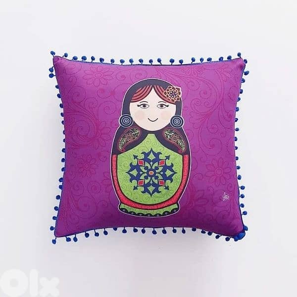 Pouf, Runners, Cushions ,Tablecloth, wall hanging handmade 16