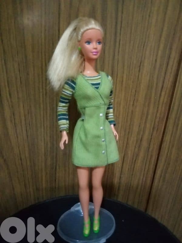 PRETTY IN PLAID Barbie Mattel 1999 dressed +shoes, Rare Great doll=35$ 0