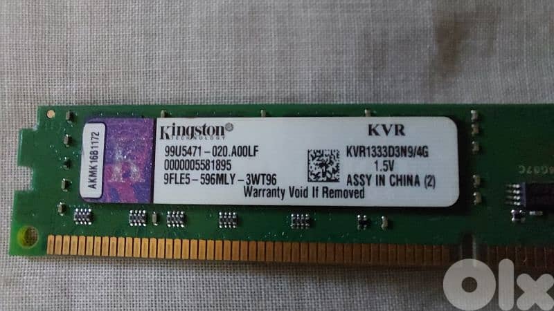 Kingston DDR3 4GB 1