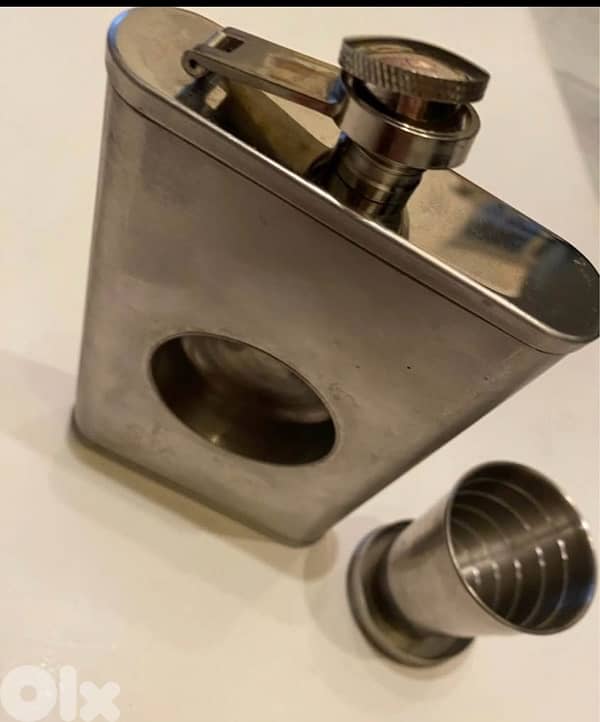 stainless steel flask & shot 4