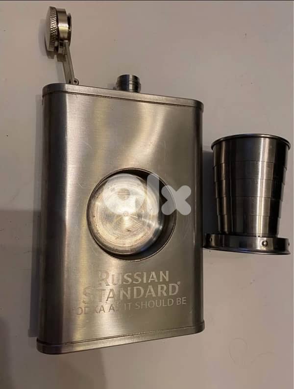 stainless steel flask & shot 6