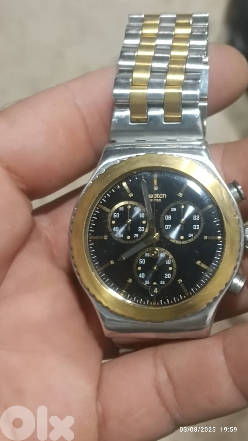 swatch ساعه سواتش قياس 43 نضيفه كتير شغاله طبيعي 1