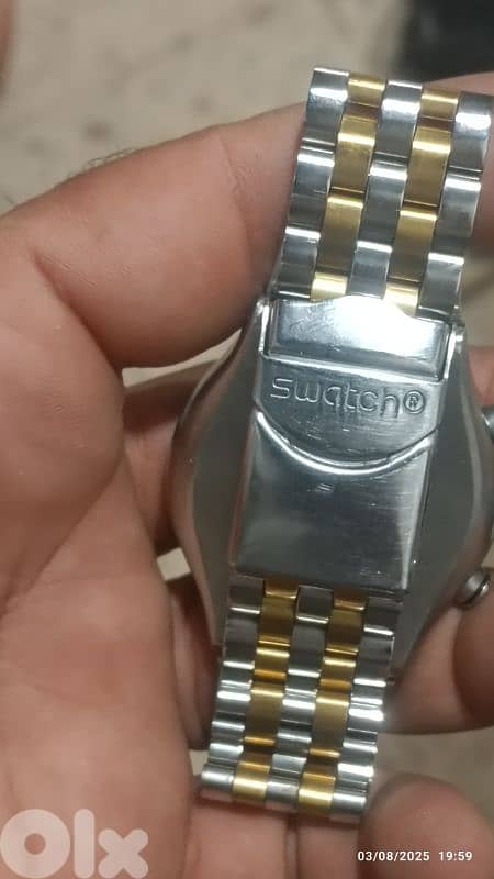 swatch ساعه سواتش قياس 43 نضيفه كتير شغاله طبيعي 2