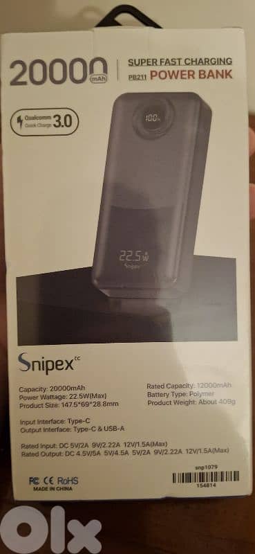 Brand New 20,000mAh Power Bank -  Sealed in Box 1
