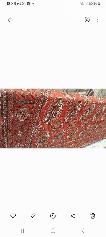 Iranian carpet hand made  boukhara yammoutt 0
