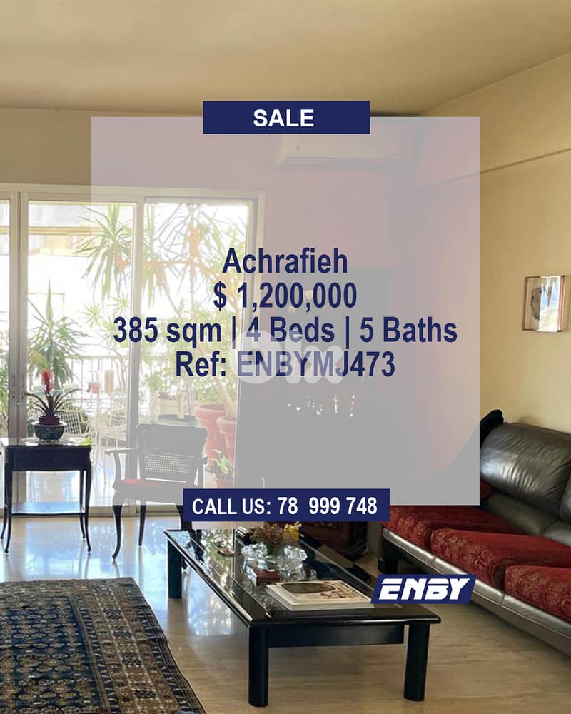 Apartment for sale in Sursock | High Floor | Spacious | Negotiable 0