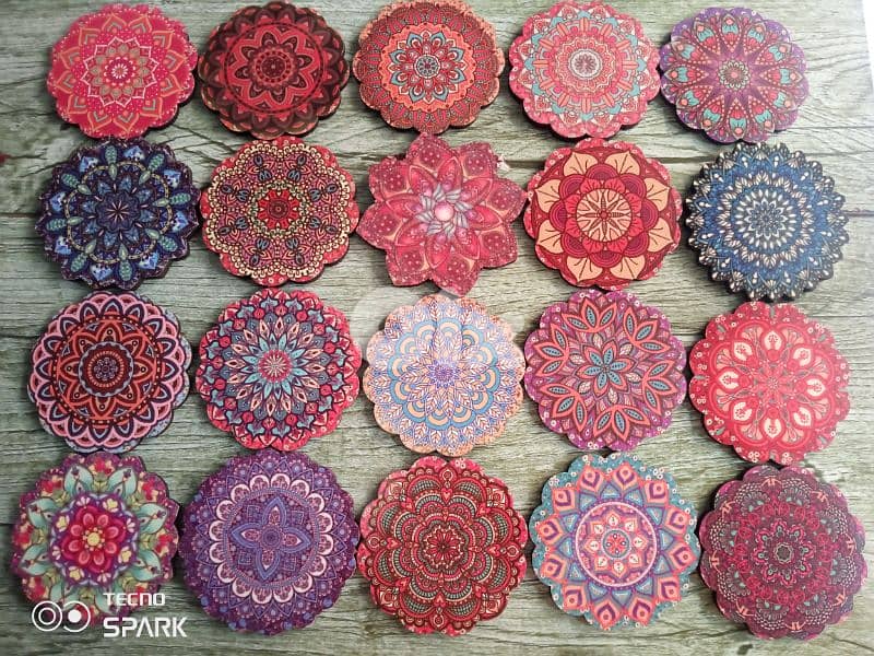 Elegant wood coasters 1