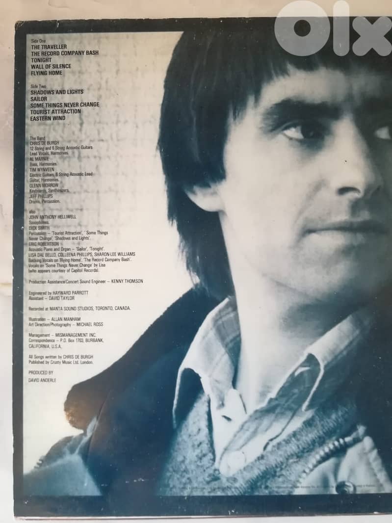 Chris de burgh eastern wind vinyl album 1