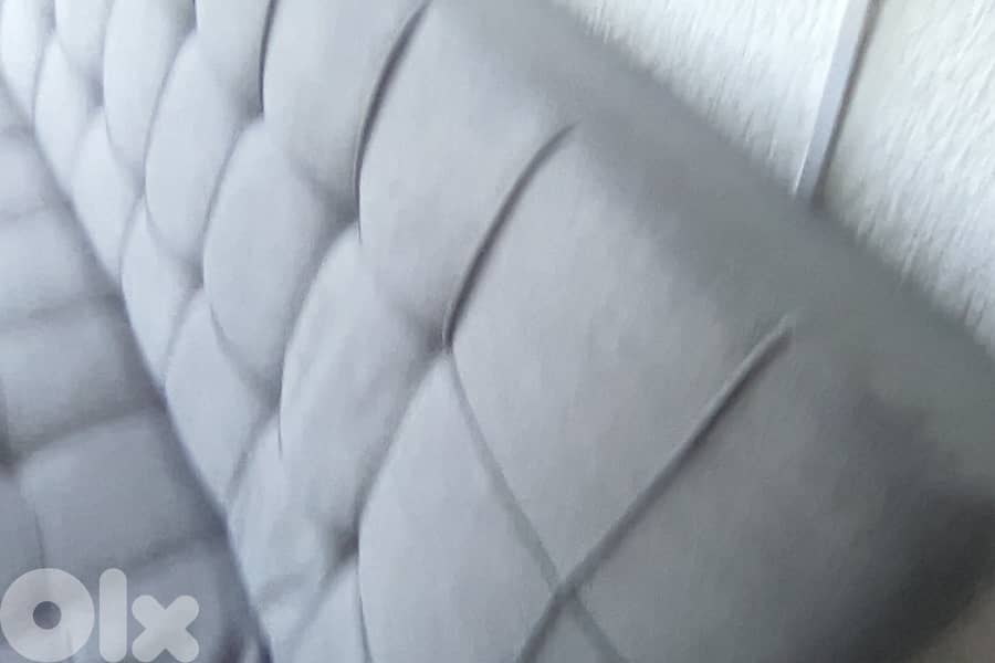 2 Grey Sofa Beds, Retractable Mechanism, Grey Fabric, for sale 8
