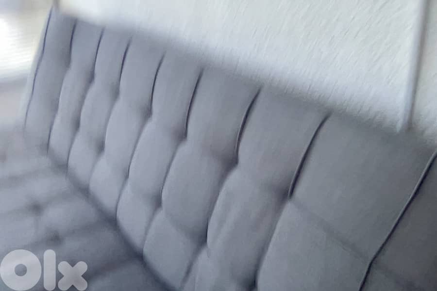 2 Grey Sofa Beds. Retractable Mechanisim. Grey Fabric. 5