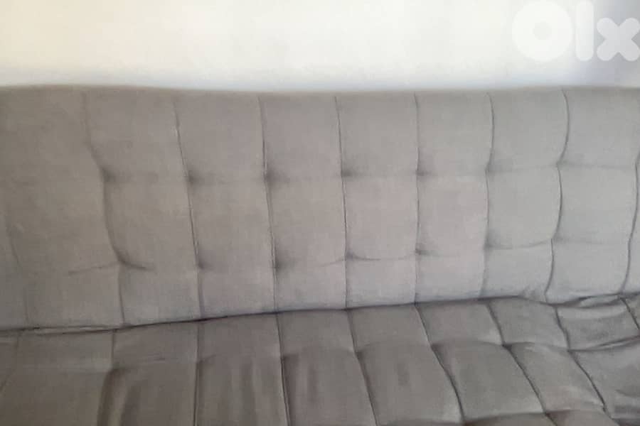 2 Grey Sofa Beds. Retractable Mechanisim. Grey Fabric. 6