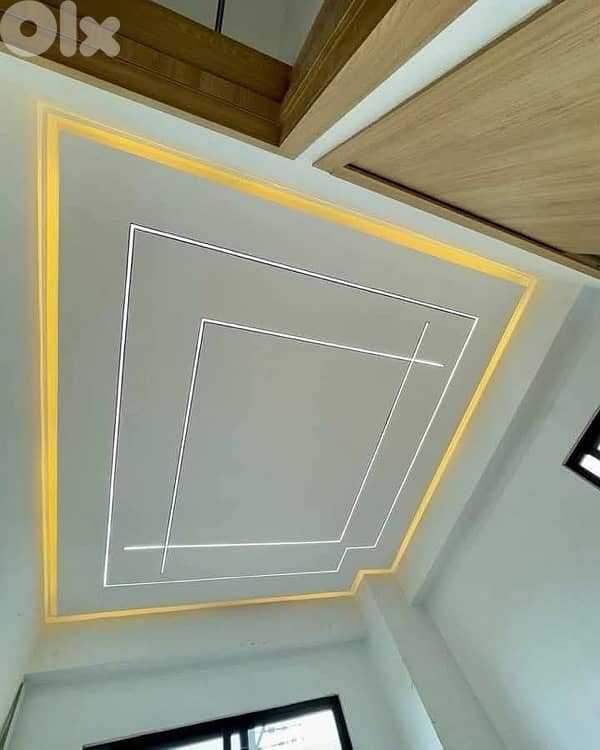 تنفيذ جميع ديكورات جبسم بورد وأسقف مستعارة 0