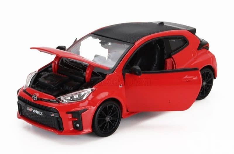 Toyota Yaris GR 2021 diecast car model 1;24 3