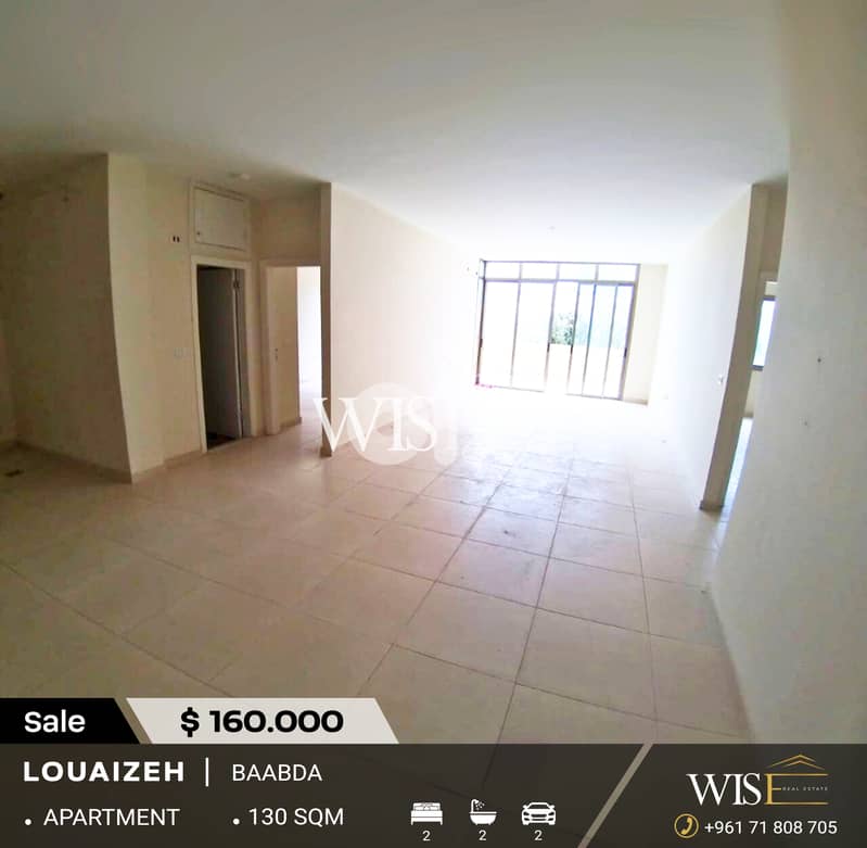 130 SQM Apartment for SALE in Baabda-Loueizeh! 0