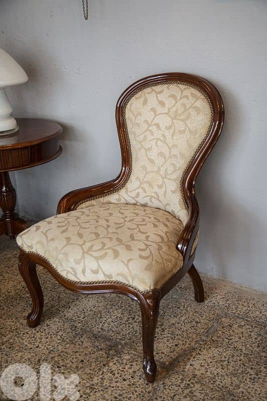 pair of louis philippe french chairs 1