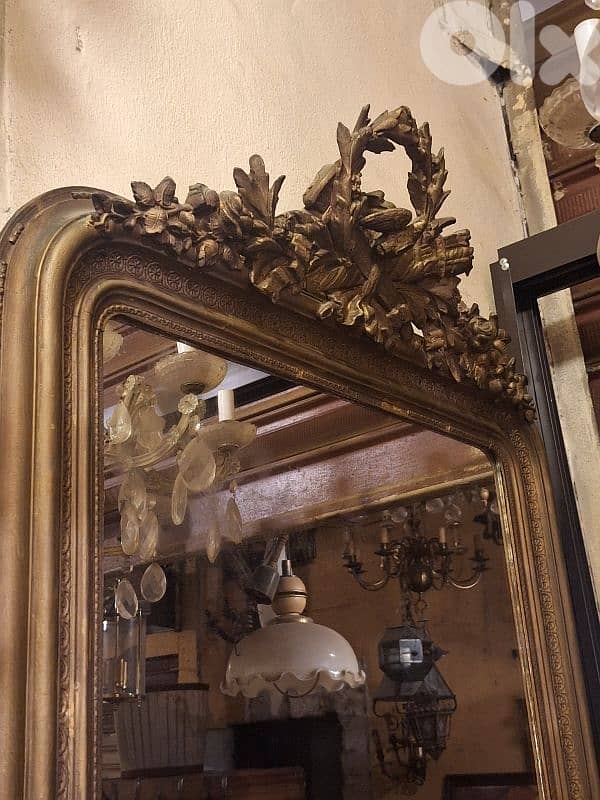 large french giltwood mirror 1