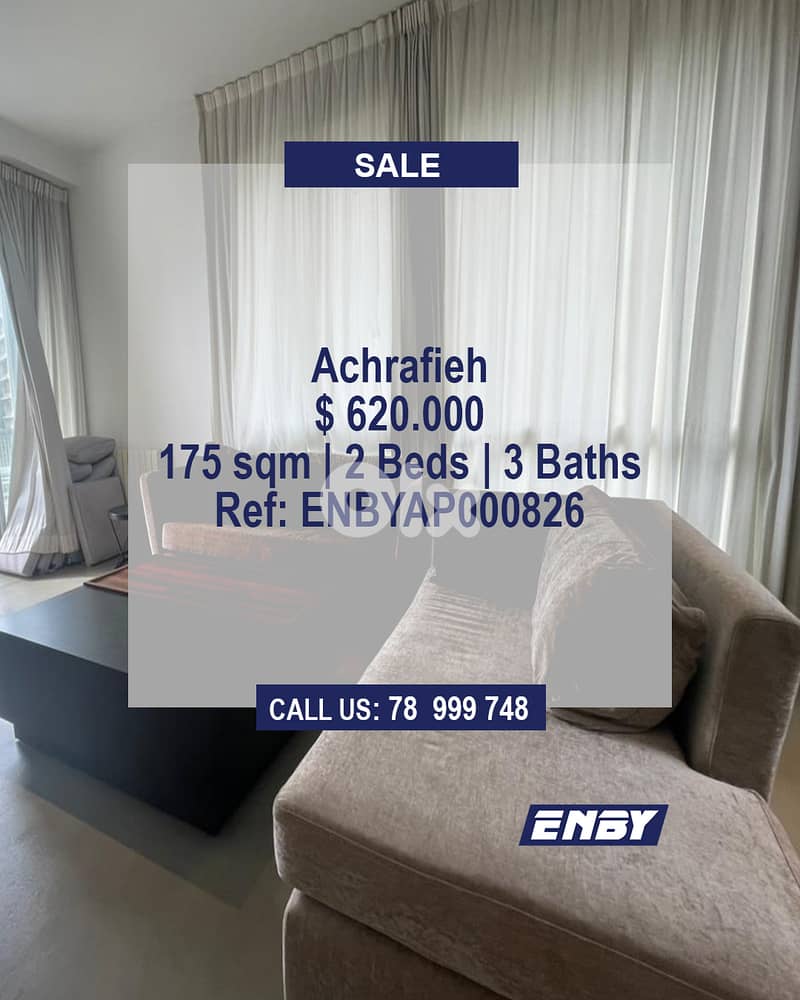 Apartment for Sale in Achrafieh | Gym & Pool | Full Amenities 0
