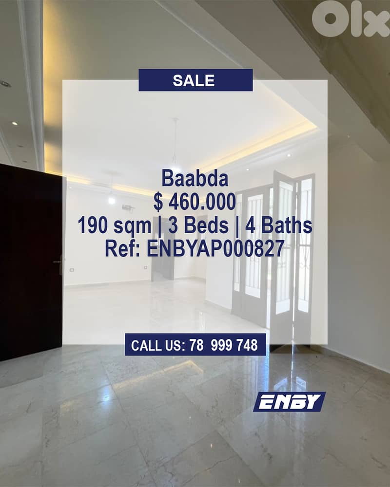 Apartment for Sale in Yarzeh | Luxurious | Huge Garden | Attractive 0