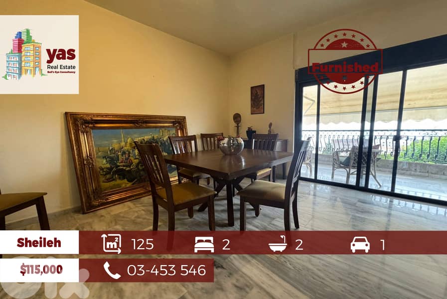 Sheileh 125m2 | Furnished Flat | Mint Condition | Quiet Street | EL 0