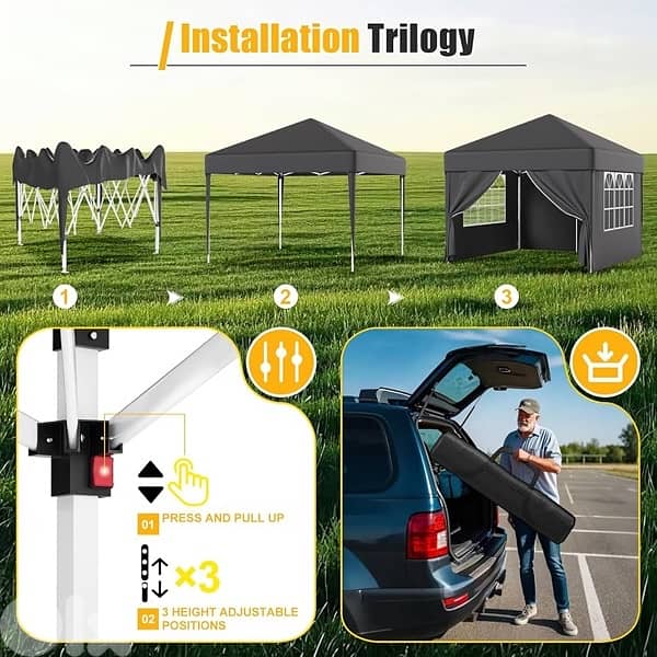 pop up gazibo 3x3 heavy duty 3