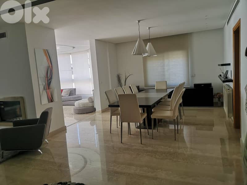 broummana fully furnished apartment 240 sqm for rent, sea view #4310 0